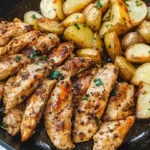Garlic Butter Chicken and Potatoes Skillet