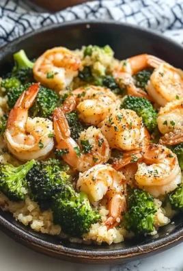 Garlic Butter Shrimp and Broccoli Skillet