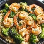 Garlic Butter Shrimp and Broccoli Skillet
