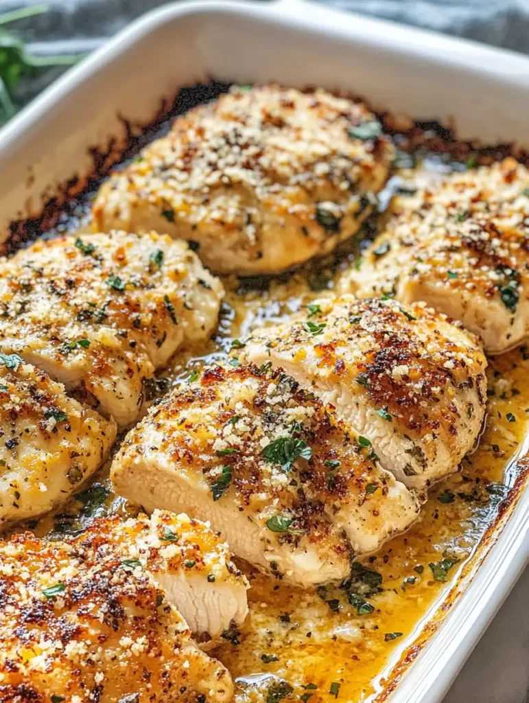 Pollo al horno con parmesano y ajo