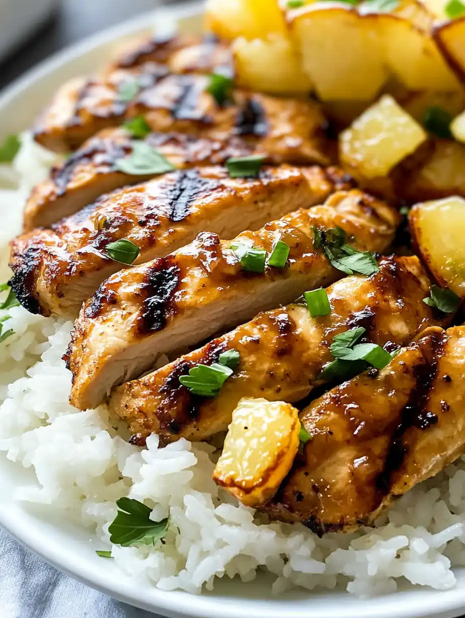 Hawaiian Chicken with Coconut Rice