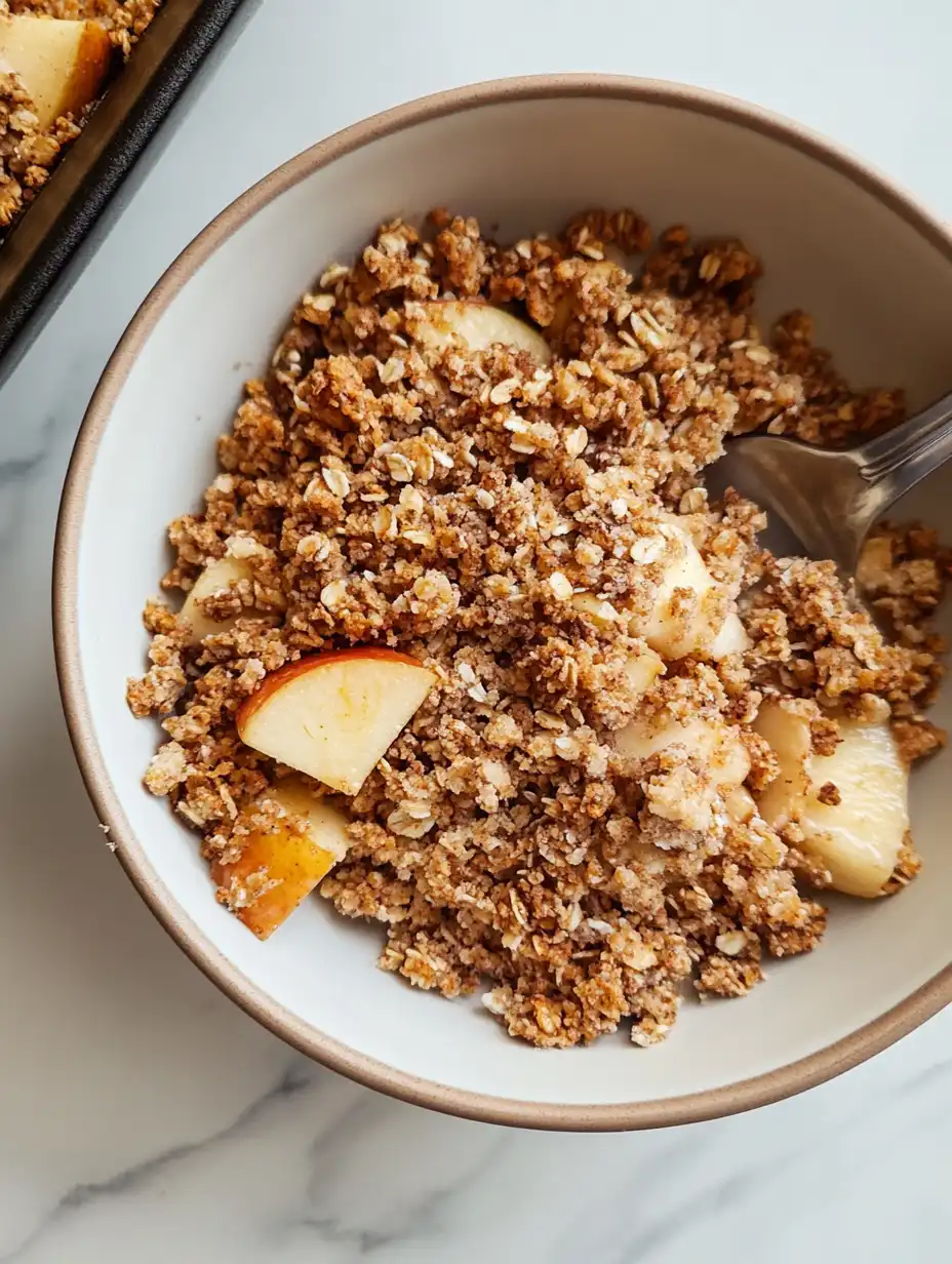 Healthy Breakfast Apple Crumble