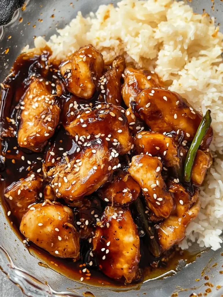 Pollo saludable con sésamo