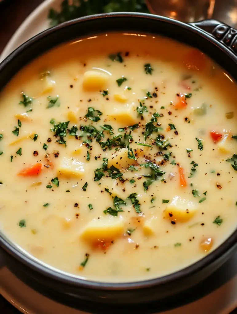 Sopa de papa del interior
