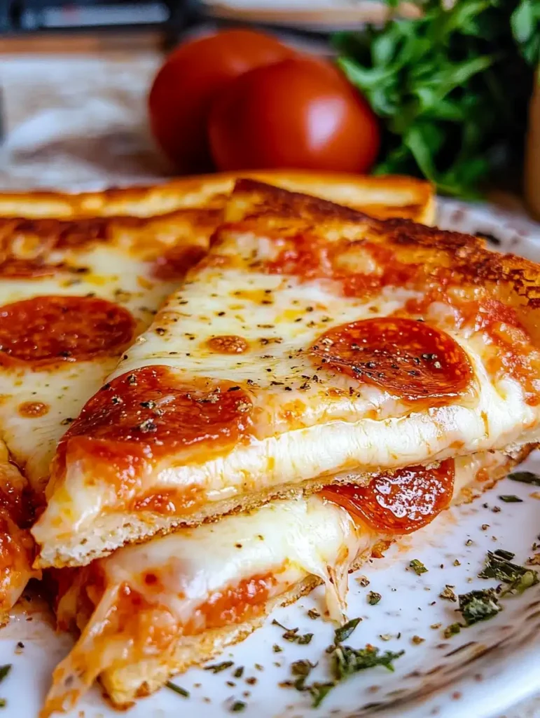 Pizza de queso a la parrilla