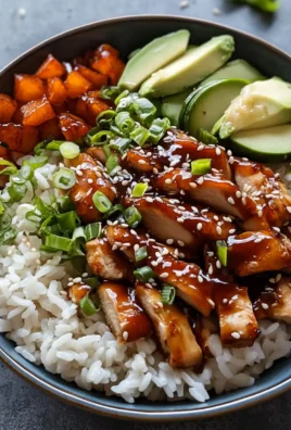 Sticky Chicken Rice Bowls Recipe