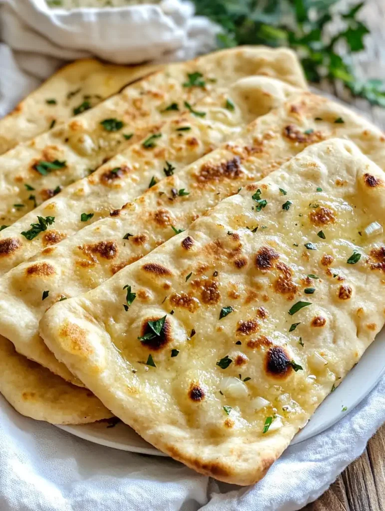 Increíble receta de pan plano con ajo en 5 minutos