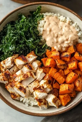 Roasted Chicken, Sweet Potato, and Kale Bowls