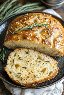 No Knead Rosemary Bread